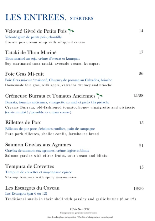 Menu_Le Caveau du Palais_Paris_image_3