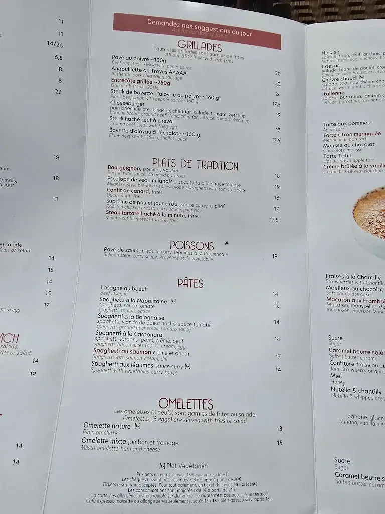 Menu_Le Départ Saint-Michel_Paris_image_1