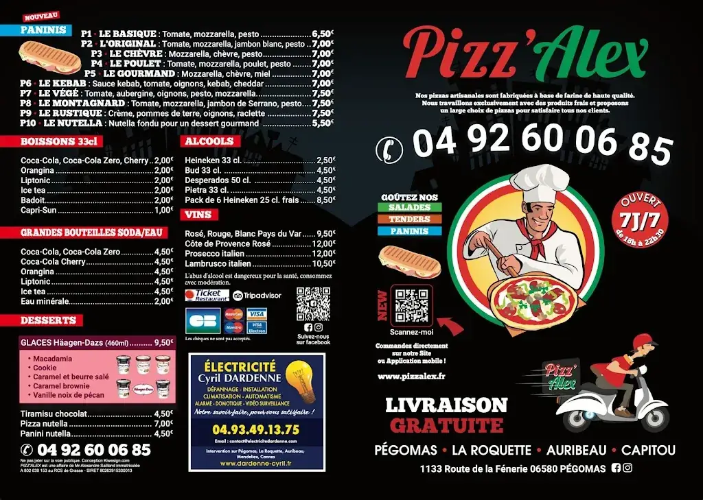 Menu_Pizz'Alex ville de Pegomas_Pégomas_image_1