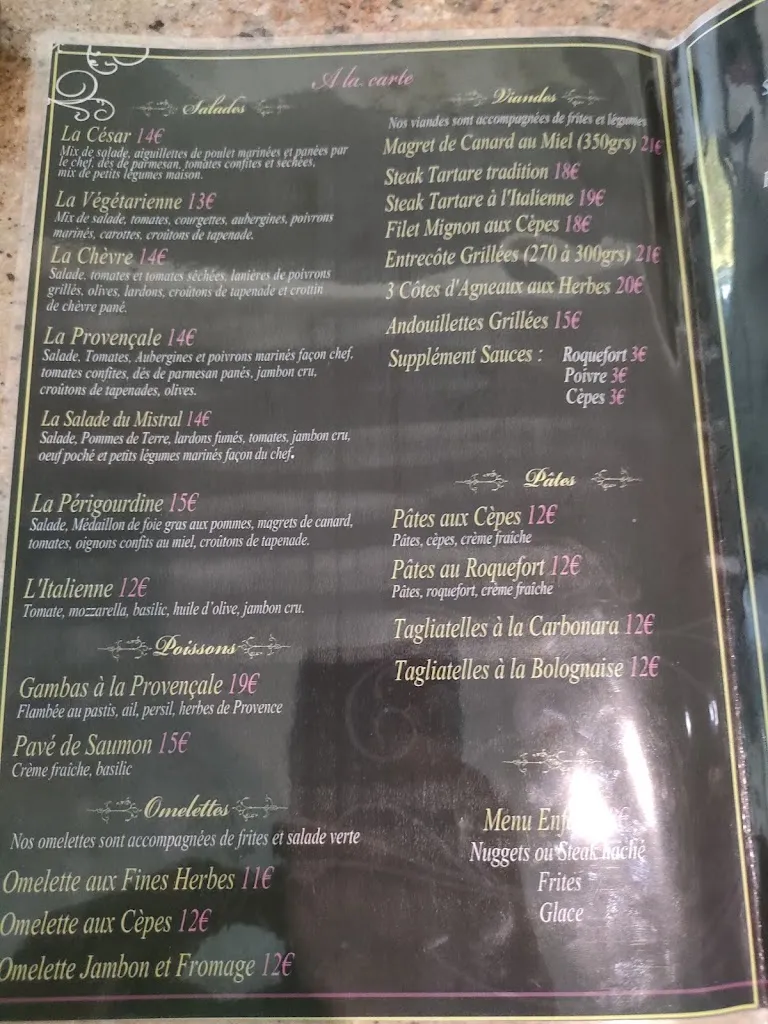Menu_Hôtel Le Mistral_Peipin_image_2