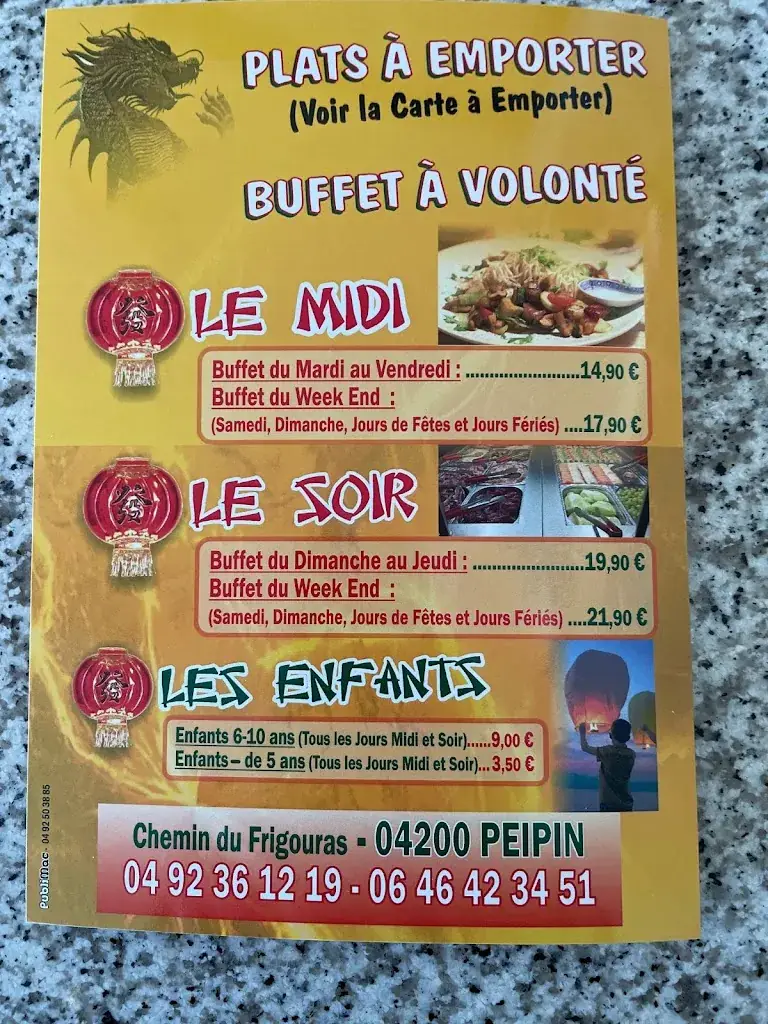 Menu_New Wok Buffet - Restaurant asiatique à Peipin_Peipin_image_2