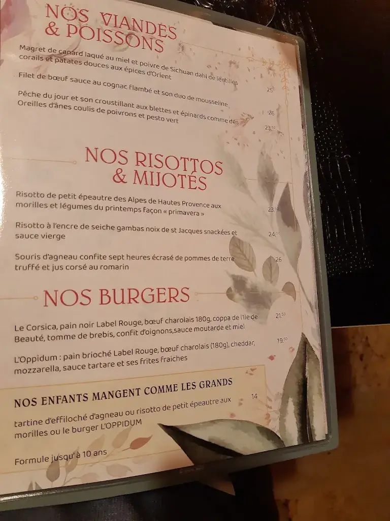 Menu_L'OPPIDUM_Sisteron_image_3