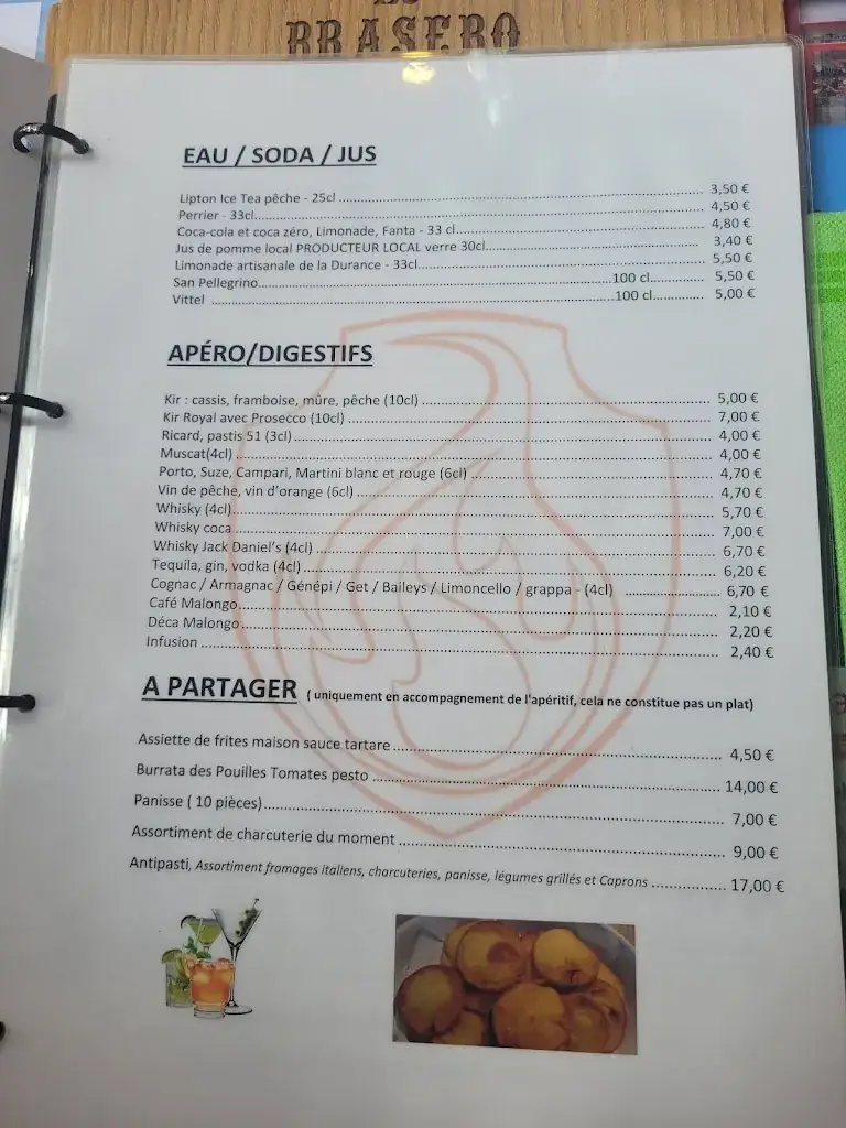 Menu_Le Braséro - Restaurant grill et Trattoria à Sisteron_Sisteron_immagine_3