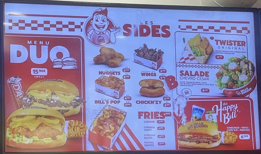 Menu_Bill's Burger Oullins-Pierre-Bénite_Oullins-Pierre-Bénite_image_3