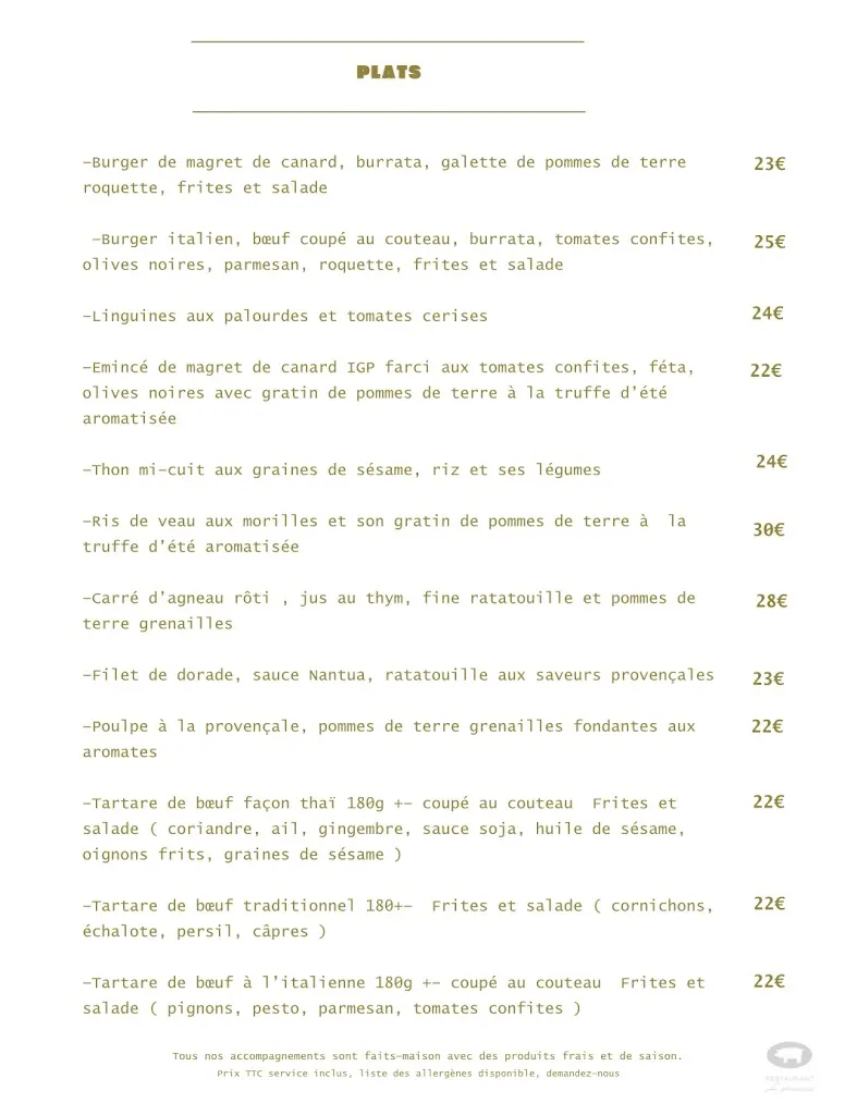 Menu_Restaurant L'epicurien_Pélissanne_immagine_1