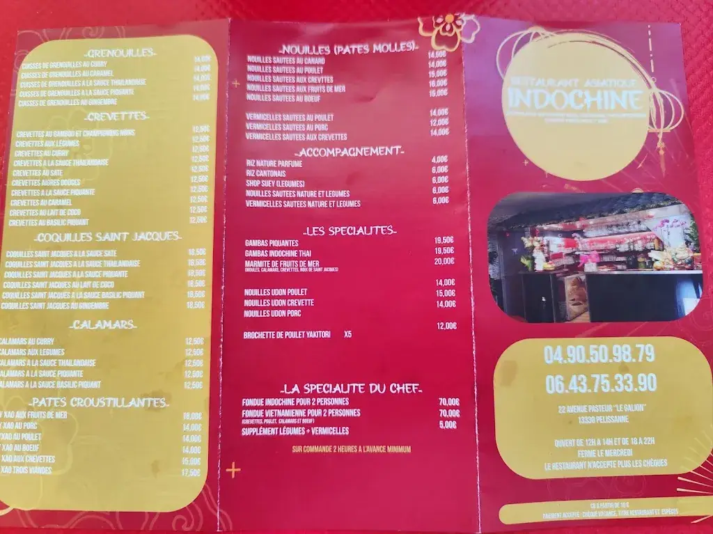 Menu_Restaurant Indochine Pélissanne_Pélissanne_image_3