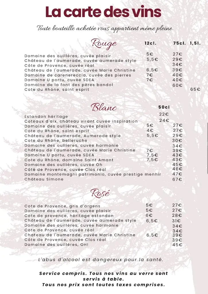 Menu_Restaurant A La Touloubre_Barben_immagine_1