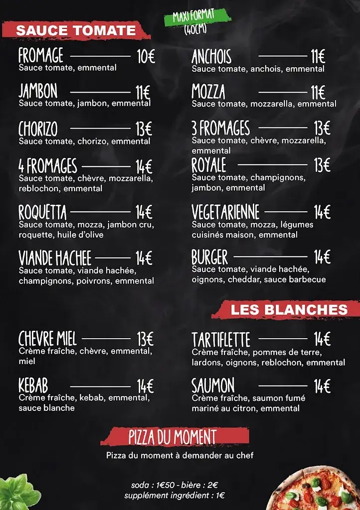 Menu_Le four à Pizz'_Pierrevert_image_1