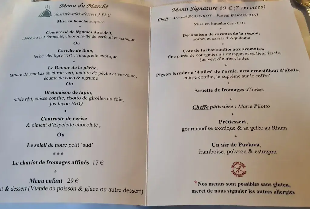 Menu_Le Mas du Lingousto Restaurant_Cuers_image_2
