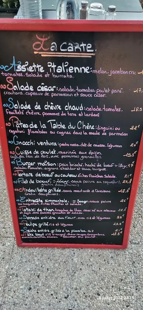 Menu_Restaurant La Table du Chêne_Plan-de-Cuques_immagine_4