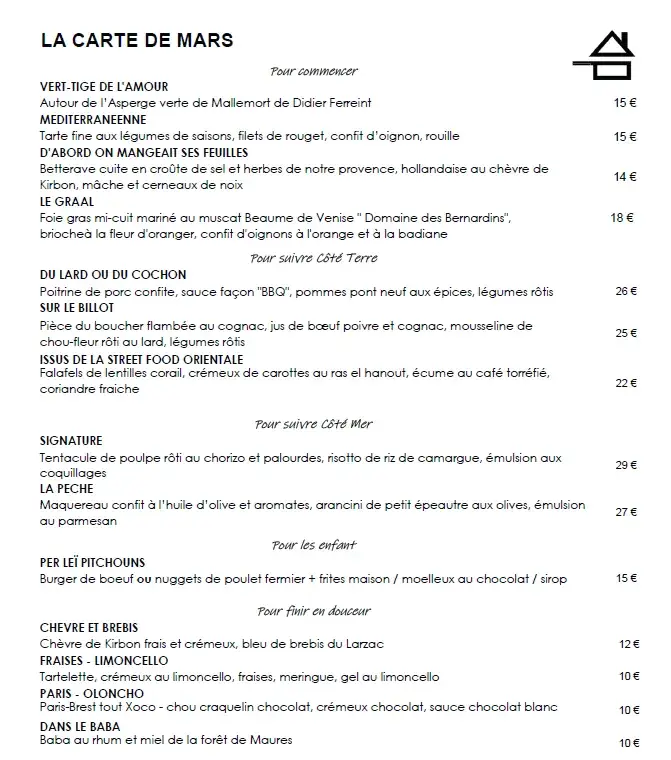 Menu_La Place - Bistrot Responsable_Puyloubier_image_1