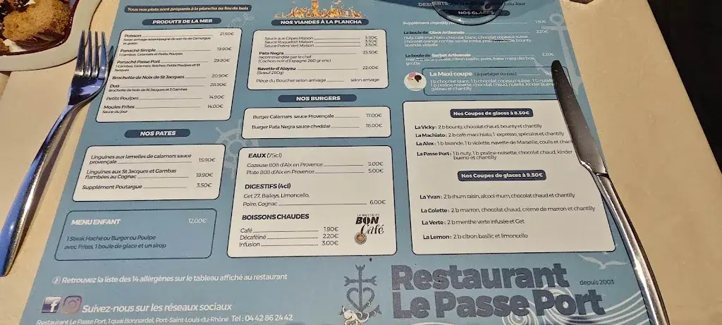 Menu_Restaurant Le Passe Port_Port-Saint-Louis-du-Rhône_image_4