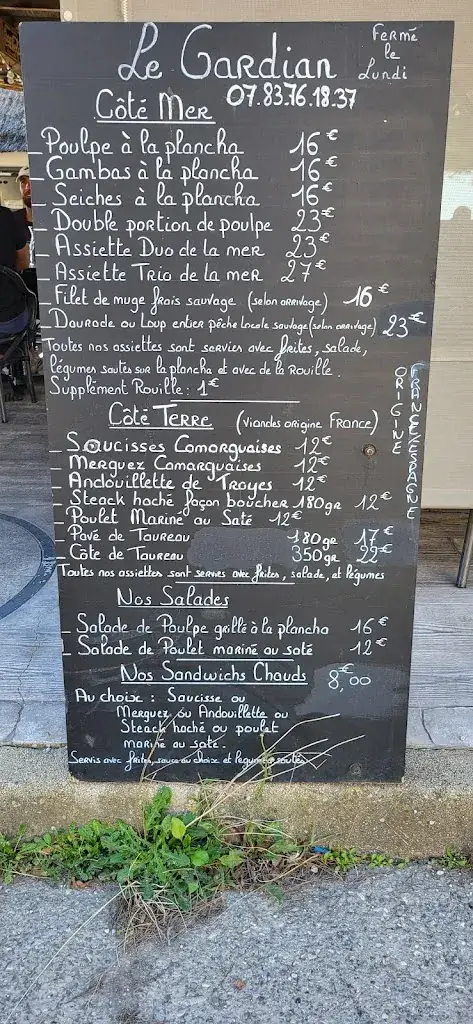 Menu_Le Gardian_Port-Saint-Louis-du-Rhône_imagen_3