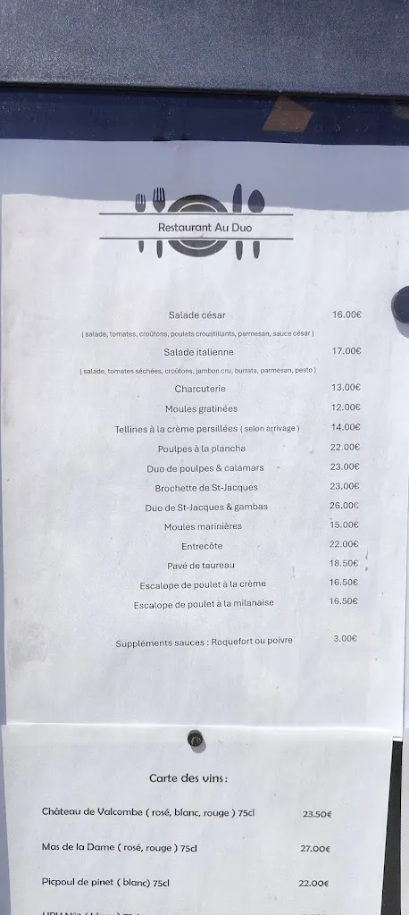 Menu_Restaurant AU DUO_Port-Saint-Louis-du-Rhône_image_1