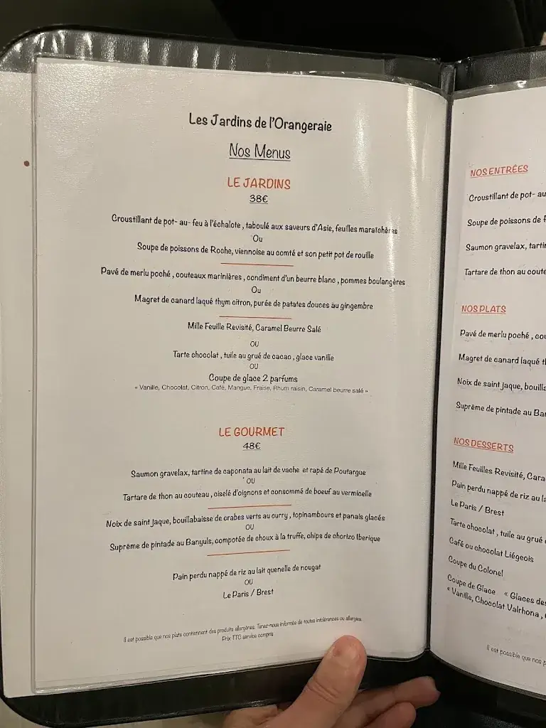 Menu_Les Jardins de l'Orangeraie_Roquebrune-sur-Argens_image_2