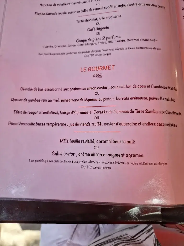 Menu_Les Jardins de l'Orangeraie_Roquebrune-sur-Argens_image_4