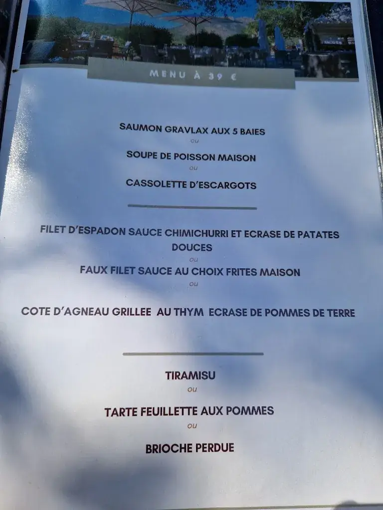 Menu_Restaurant du Lac_Roquebrune-sur-Argens_image_2