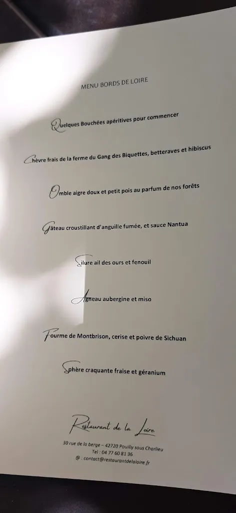 Menu_Restaurant de la Loire - Fabien Raux_Pouilly-sous-Charlieu_image_2