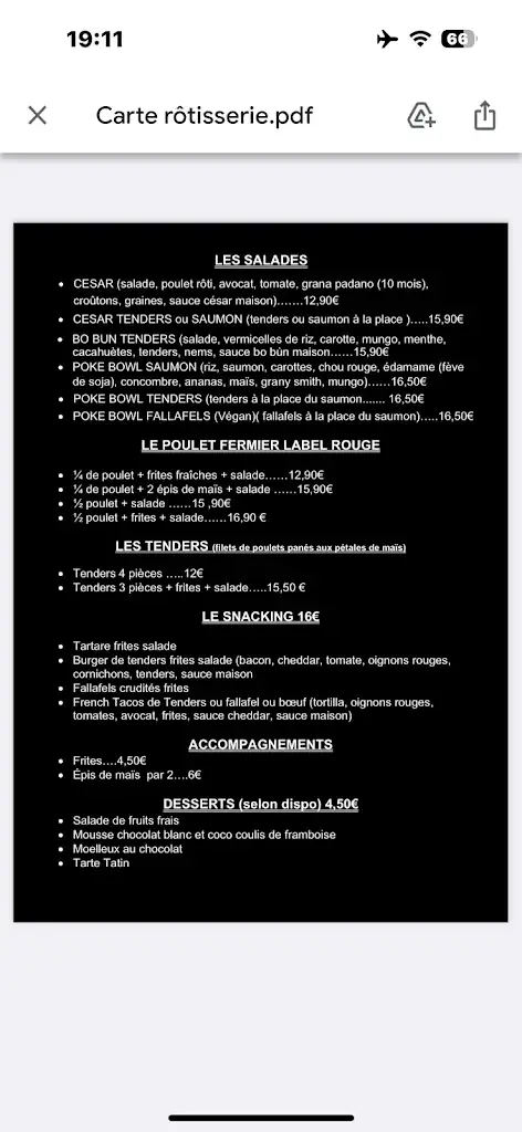 Menu_Poulet & compagnie_Puget-sur-Argens_image_1