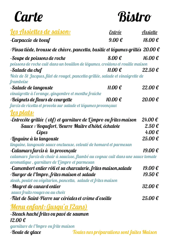 Menu_L'Impro à Rocbaron_Rocbaron_image_1