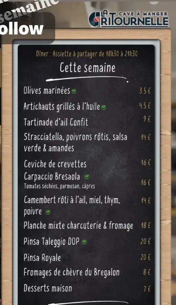Menu_La Ritournelle Cave à Manger_Rognes_image_1