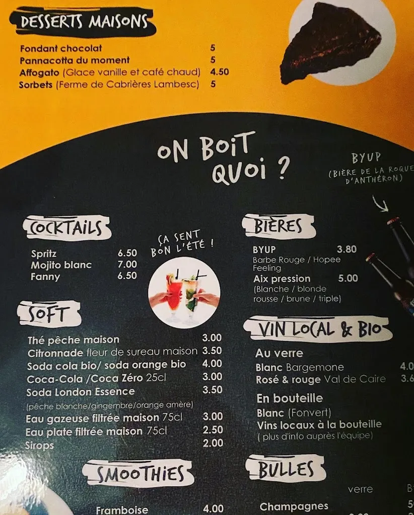 Menu_Foussa Café_Rognes_imagen_2