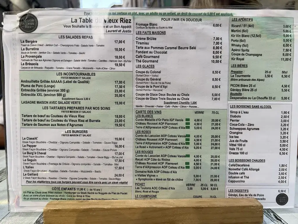 Menu_La Table du Vieux Riez_Riez_image_2