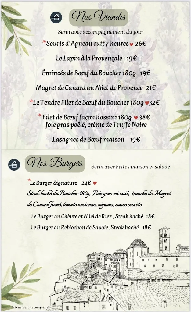 Menu_Restaurant Le Petit Provençal_Riez_image_3