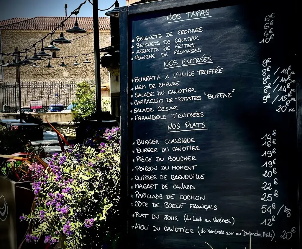 Menu_Le Bistrot du Canotier_Rognonas_image_1