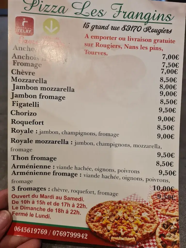 Menu_Pizza les frangins_Rougiers_image_2