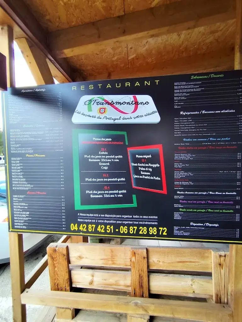 Menu_O Transmontano - Restaurant Portugais_Rognac_immagine_2