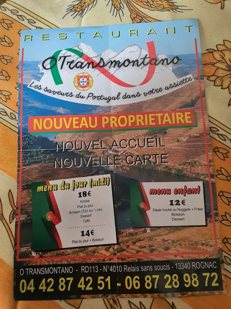 Menu_O Transmontano - Restaurant Portugais_Rognac_immagine_3