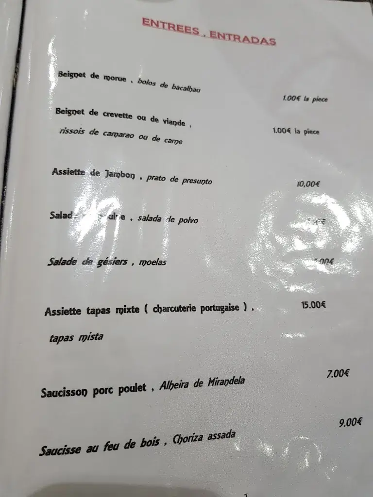 Menu_O Transmontano - Restaurant Portugais_Rognac_immagine_4