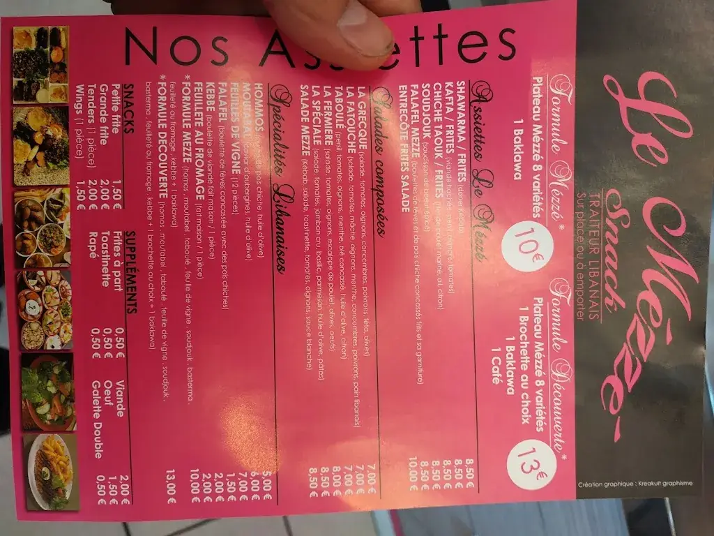 Menü_Le Mezze - spécialités libanaises & arméniennes_Rognac_Bild_1