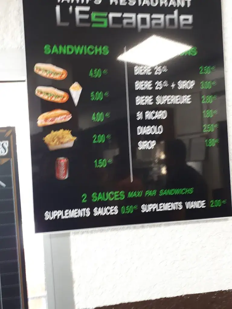 Menu_L ESCAPADE ROGNAC Sarl C.r.i_Rognac_image_1