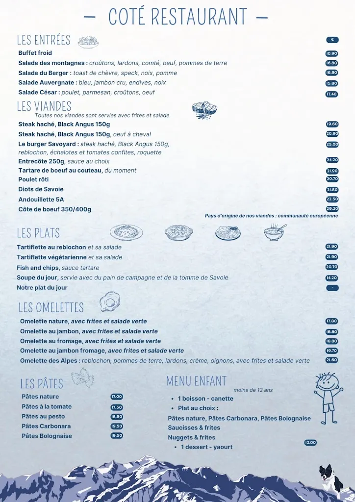 Menu_SARL LE DESERT BLANC_Magland_image_1