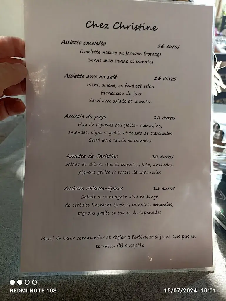 Menu_Chez Christine_Saignon_image_1