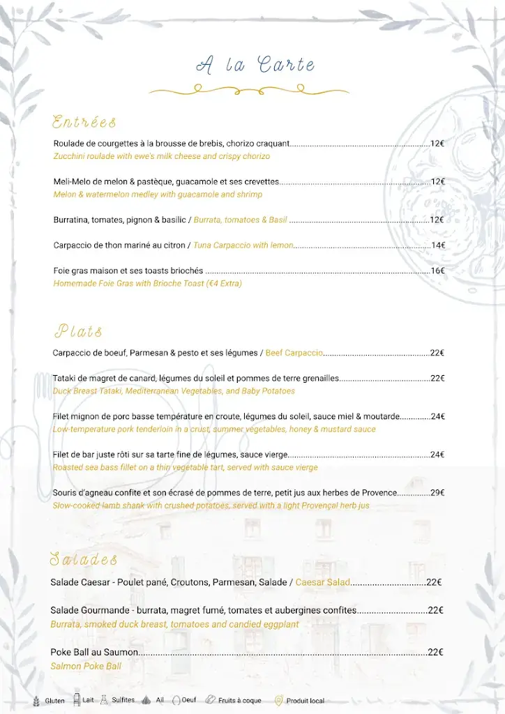 Menu_La Bastide Bleue - Restaurant_Séguret_image_2