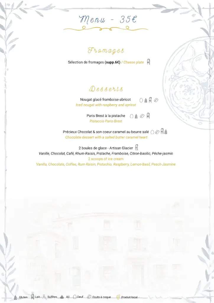 Menu_La Bastide Bleue - Restaurant_Séguret_image_4