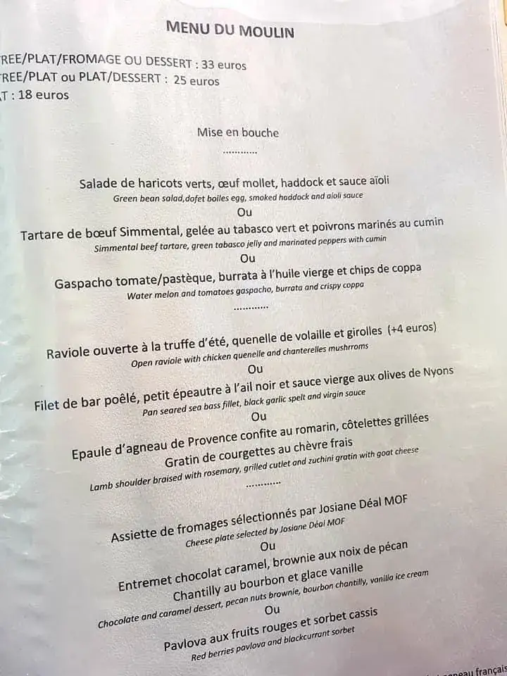 Menu_Le Moulin à Huile_Vaison-la-Romaine_immagine_3