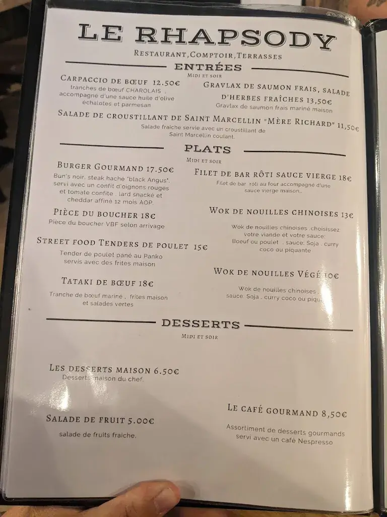 Menu_Le Rhapsody_Côte-Saint-André_image_3