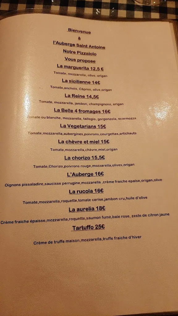 Menu_L’Auberge Saint Antoine_Nice_image_2