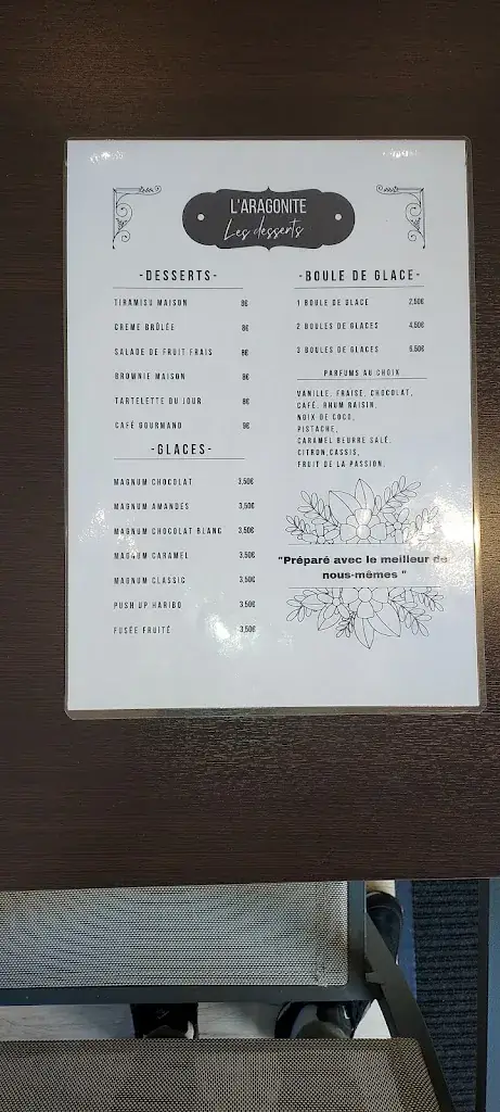 Menu_RESTAURANT L'ARAGONITE_Saint-Cézaire-sur-Siagne_image_2