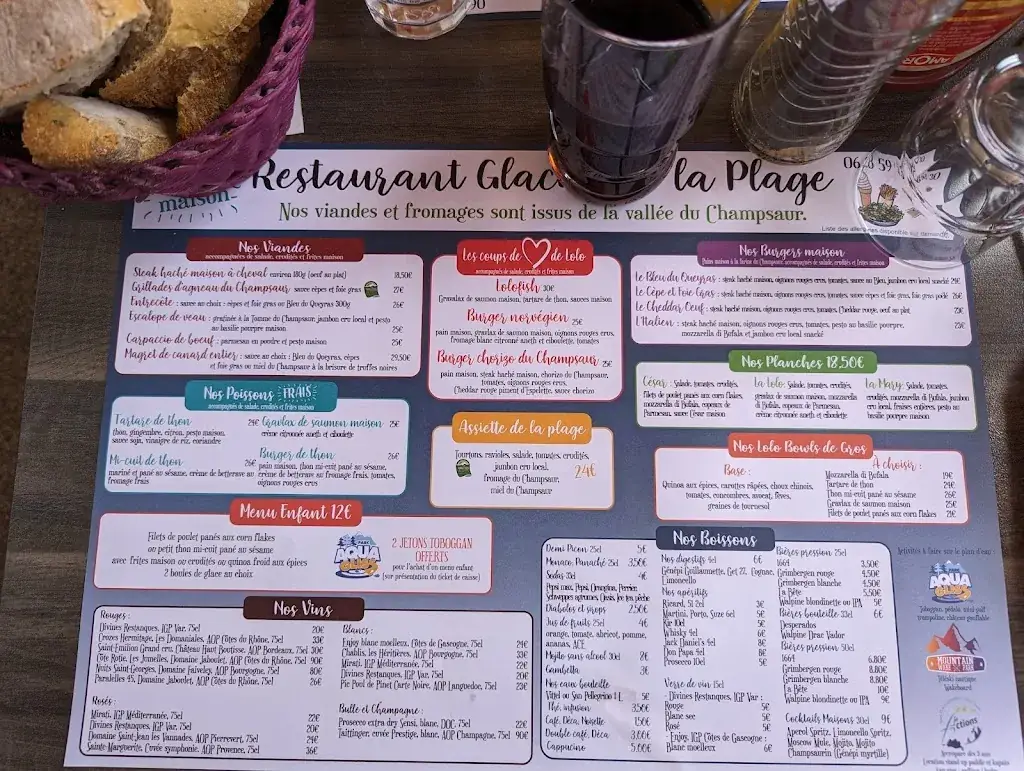 Menu_Café de la plage OUVERT ETE 2025_Saint-Julien-en-Champsaur_image_1