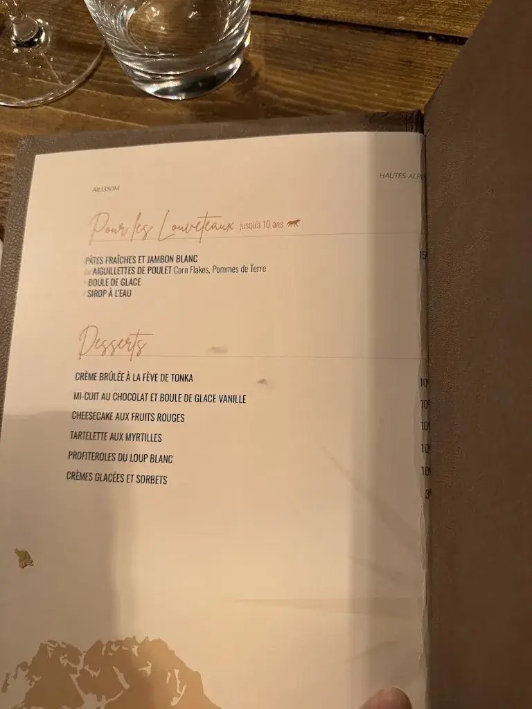 Menu_Restaurant Le loup blanc_Saint-Chaffrey_image_1