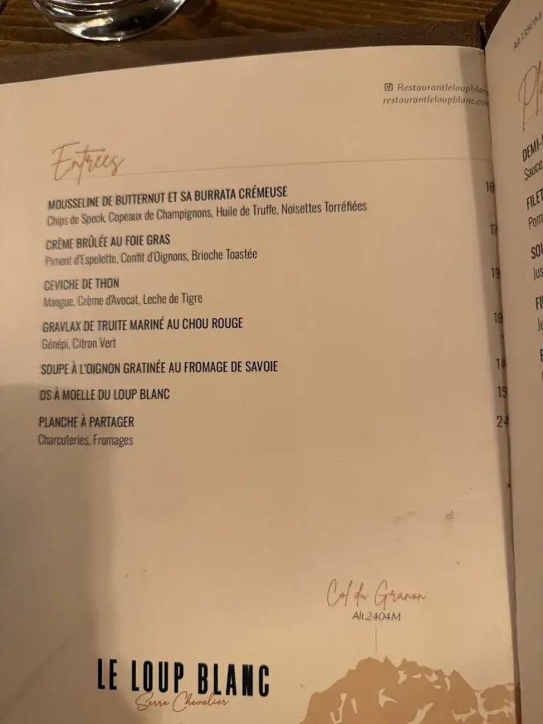 Menu_Restaurant Le loup blanc_Saint-Chaffrey_image_4