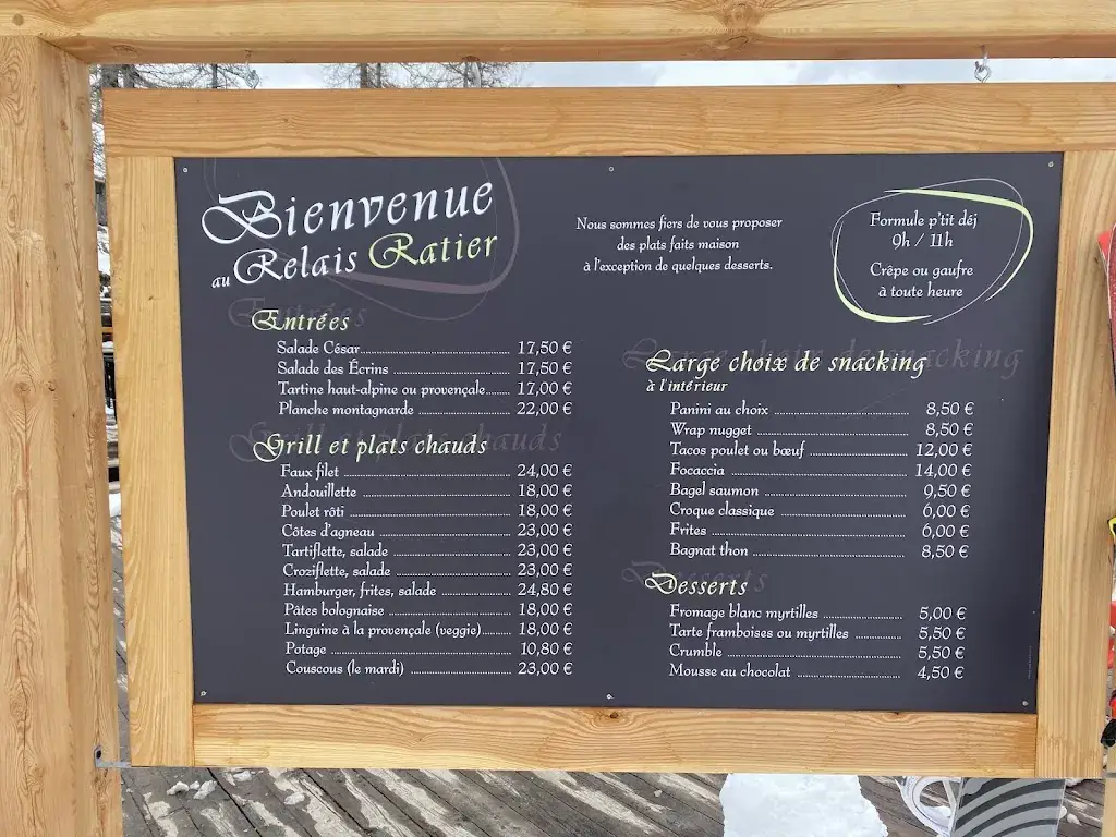 Menu_Relais de Ratier Restaurant d'Altitude_Saint-Chaffrey_image_1