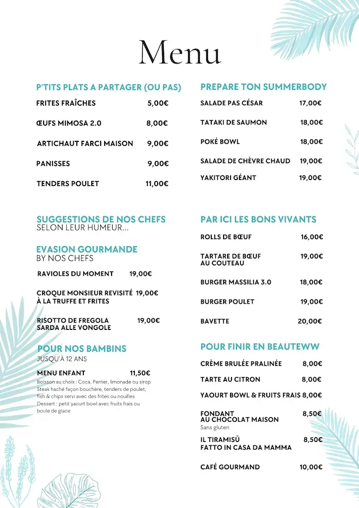 Menu_Rooftop Massilia Beach_Marseille_image_2