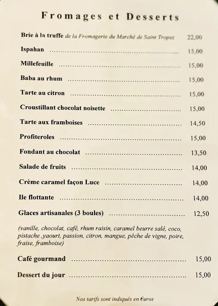 Menu_La Villa_Marseille_image_1