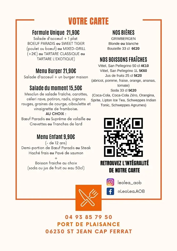 Menu_Léo Léa - Assiette au Boeuf - Saint-Jean-Cap-Ferrat_Saint-Jean-Cap-Ferrat_image_3